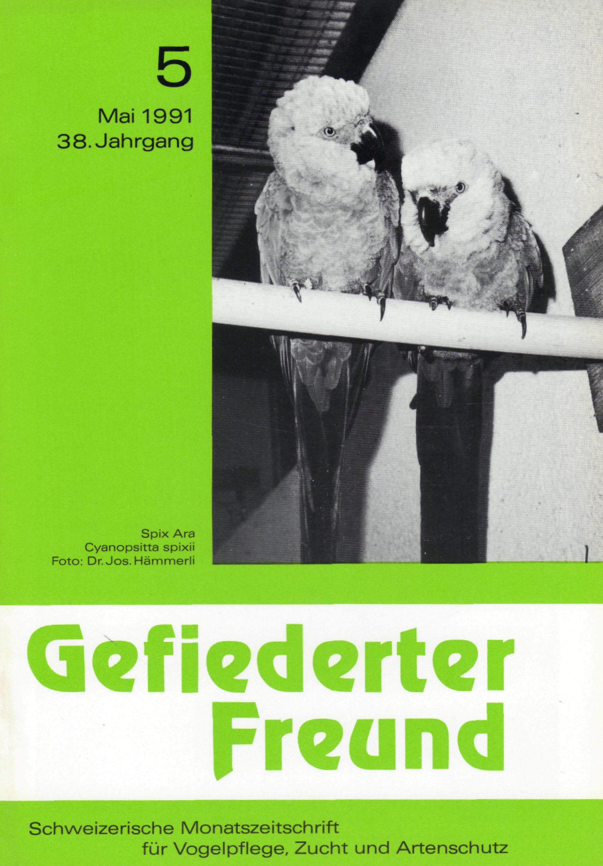Cover of Gefiederter Freund of May 1991